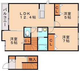 ディアコートハイツCの物件間取画像